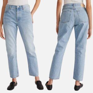 Everlane The 90s Cheeky Jean Light Wash‎ High Rise Women's Size 33 Ankle